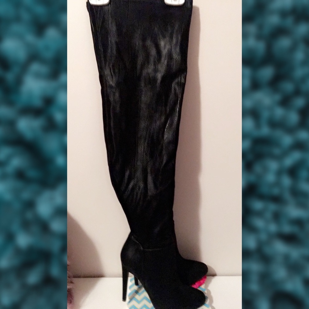 Thigh High Heeled Boots